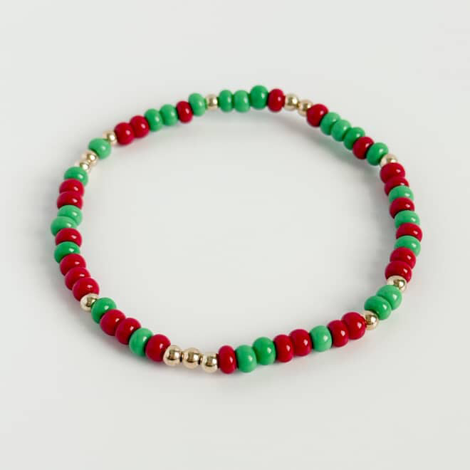 Retro Christmas Confetti Bracelet