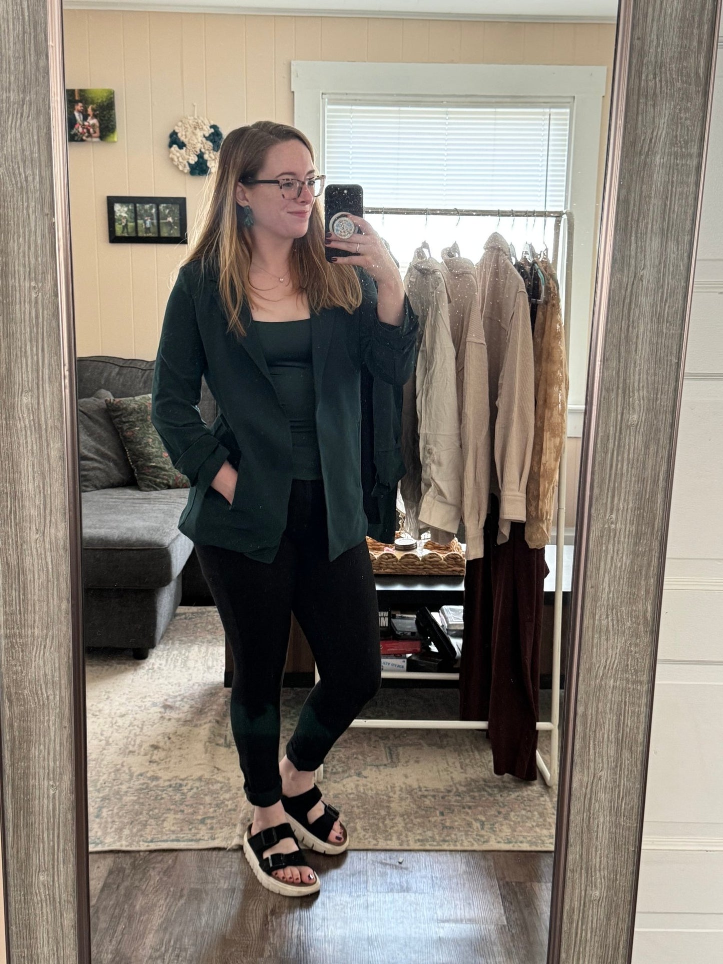3/4 Sleeve Ruched Blazer - Mila Rose Boutique, LLC