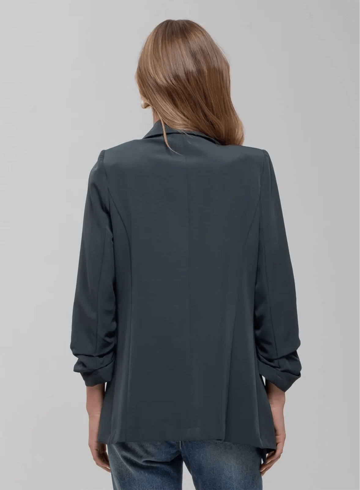 3/4 Sleeve Ruched Blazer - Mila Rose Boutique, LLC