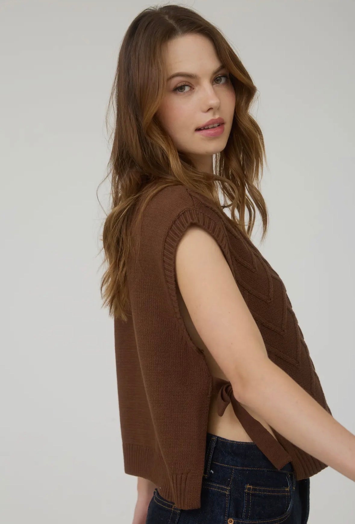 Brown Sweater Vest