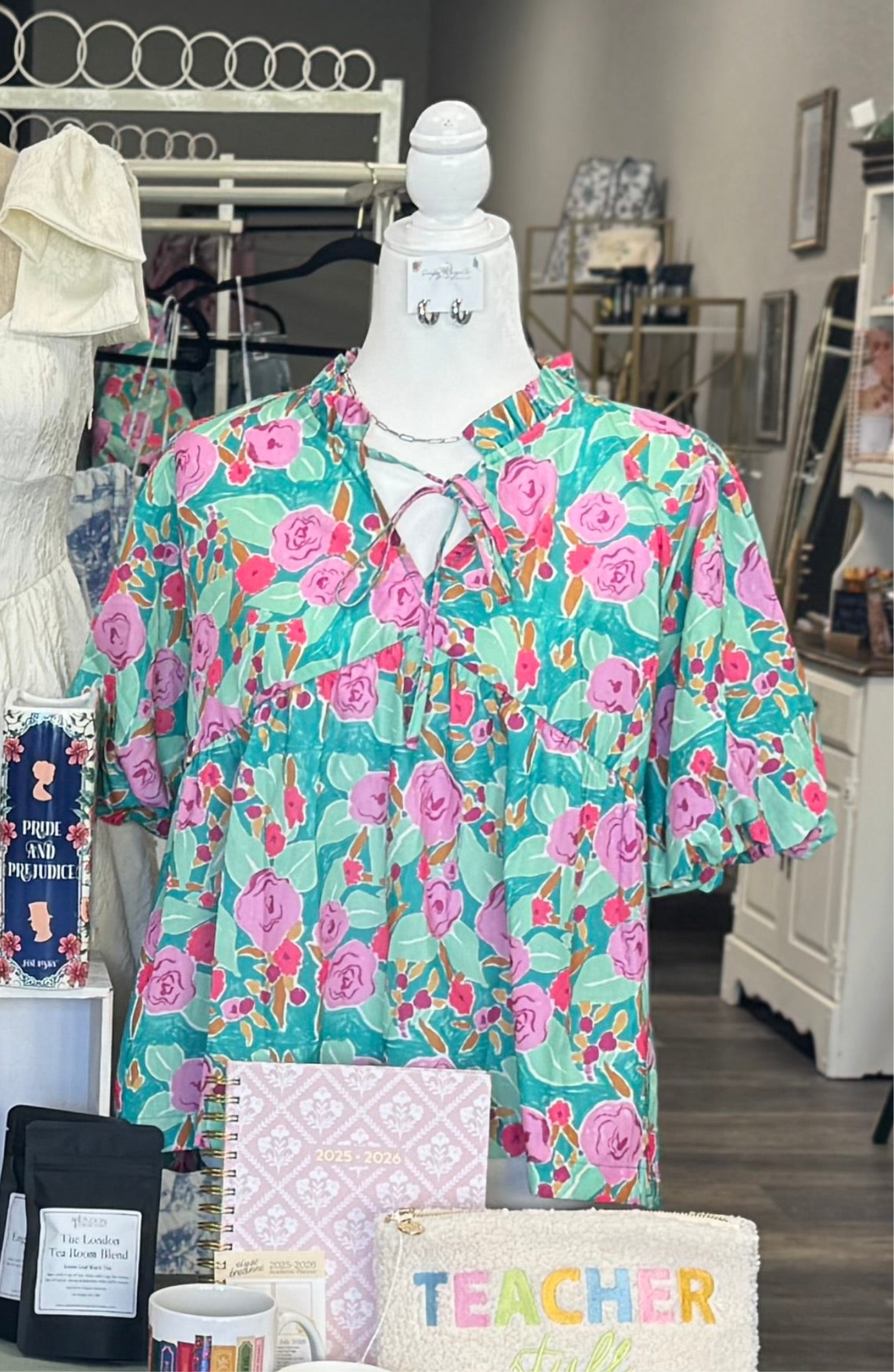 Floral Puff Sleeve Blouse