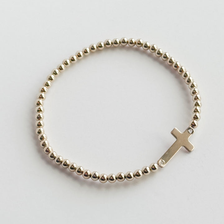 Gold Cross Bracelet