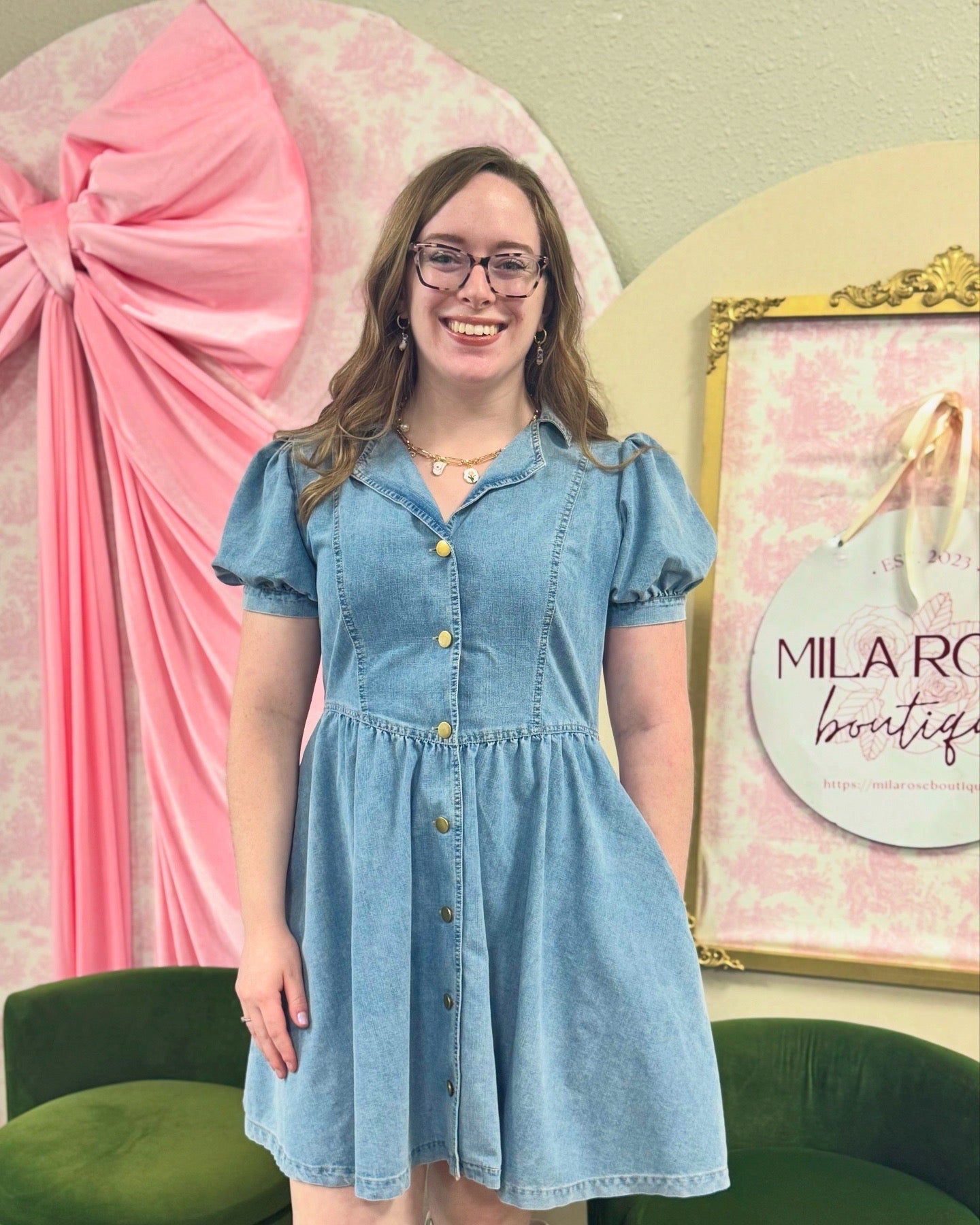 Sawyer Mineral Washed Denim Button Dress