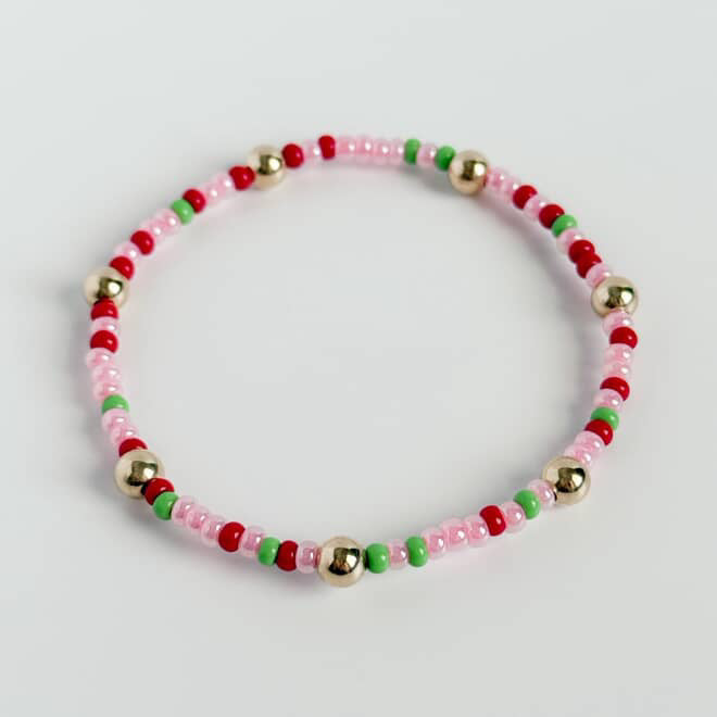 Pink Christmas Abby Bracelet