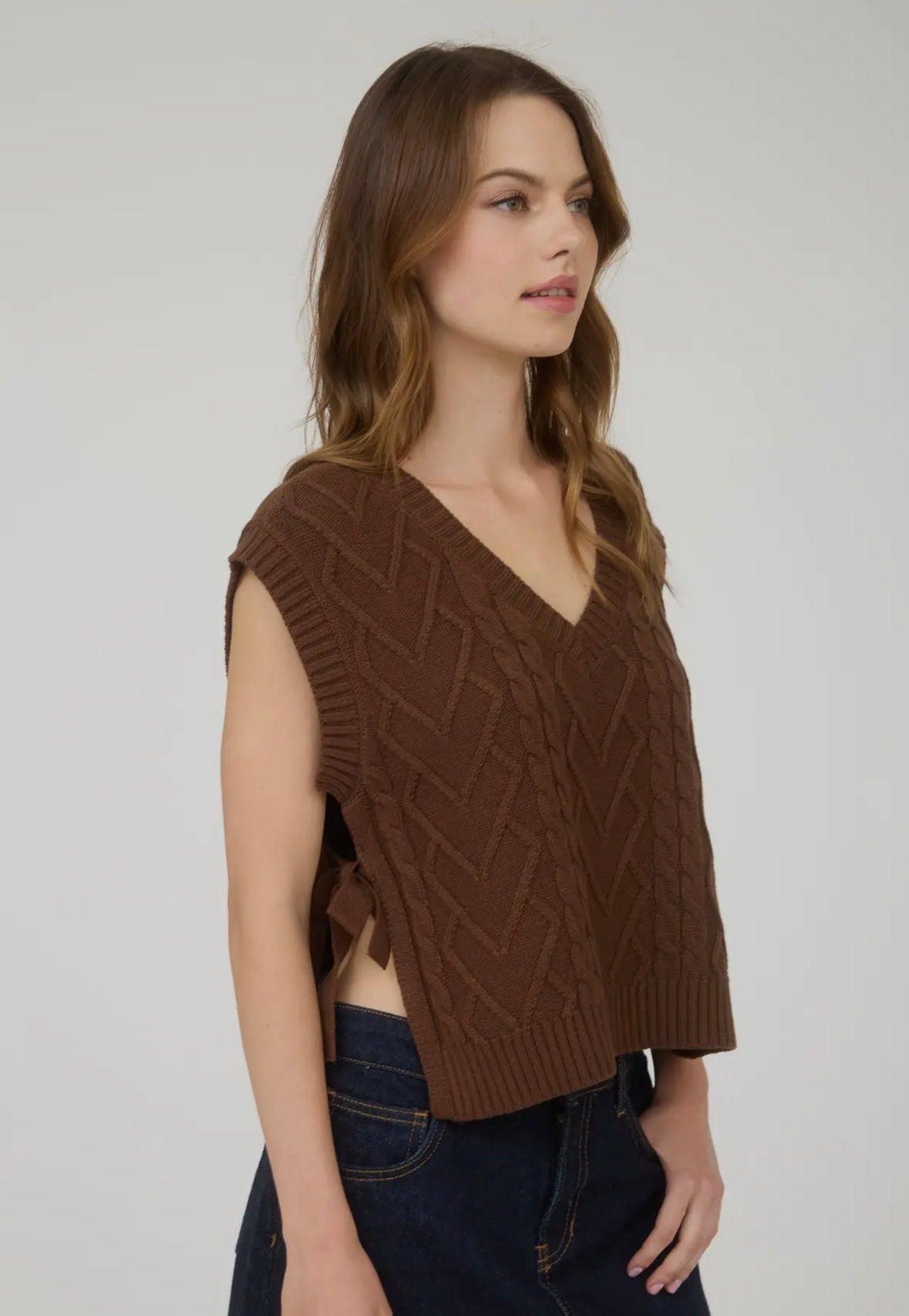 Brown Sweater Vest