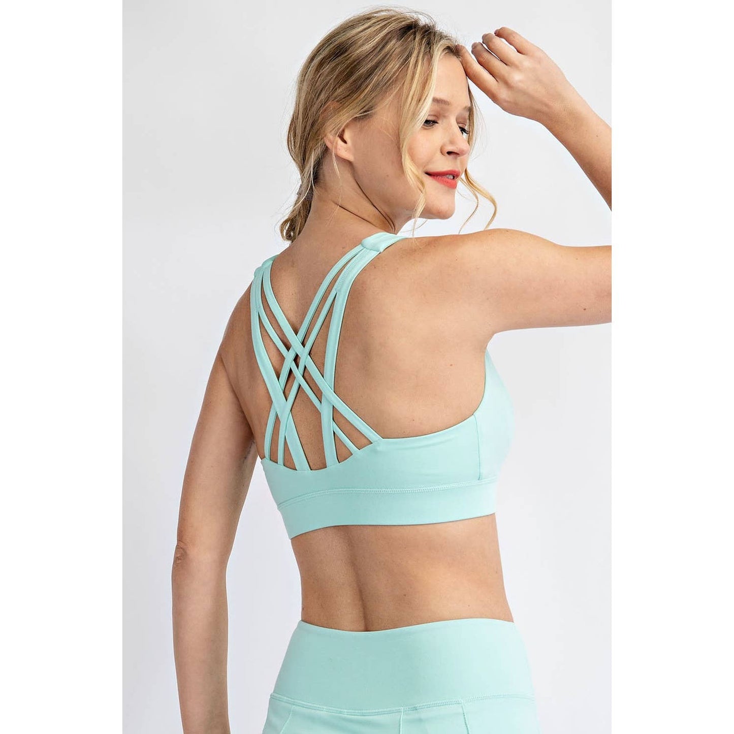 ACTIVE CRISS CROSS SPORTSBRA: Java / M - Mila Rose Boutique, LLC