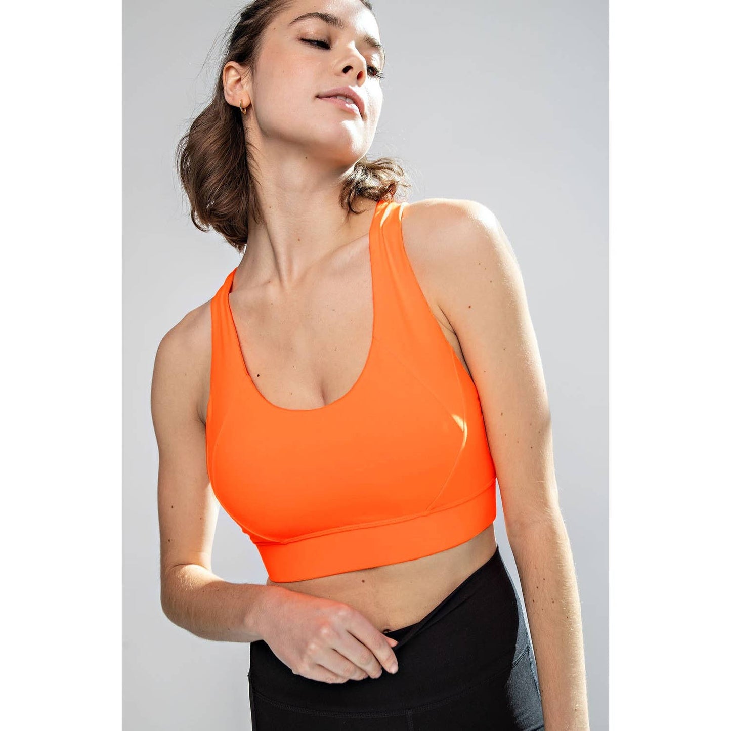 ACTIVE CRISS CROSS SPORTSBRA: Java / M - Mila Rose Boutique, LLC