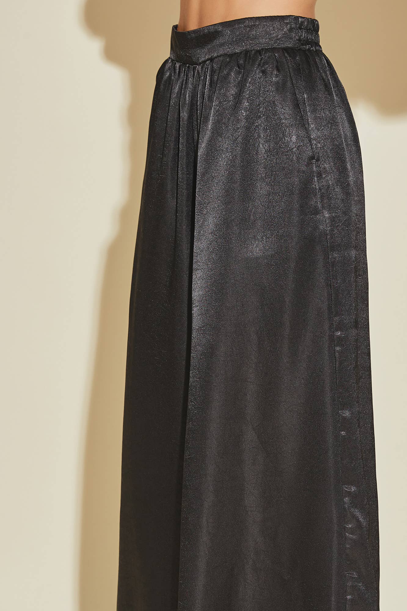 BACK ELASTIC BAND PANTS: BLACK - Mila Rose Boutique, LLC