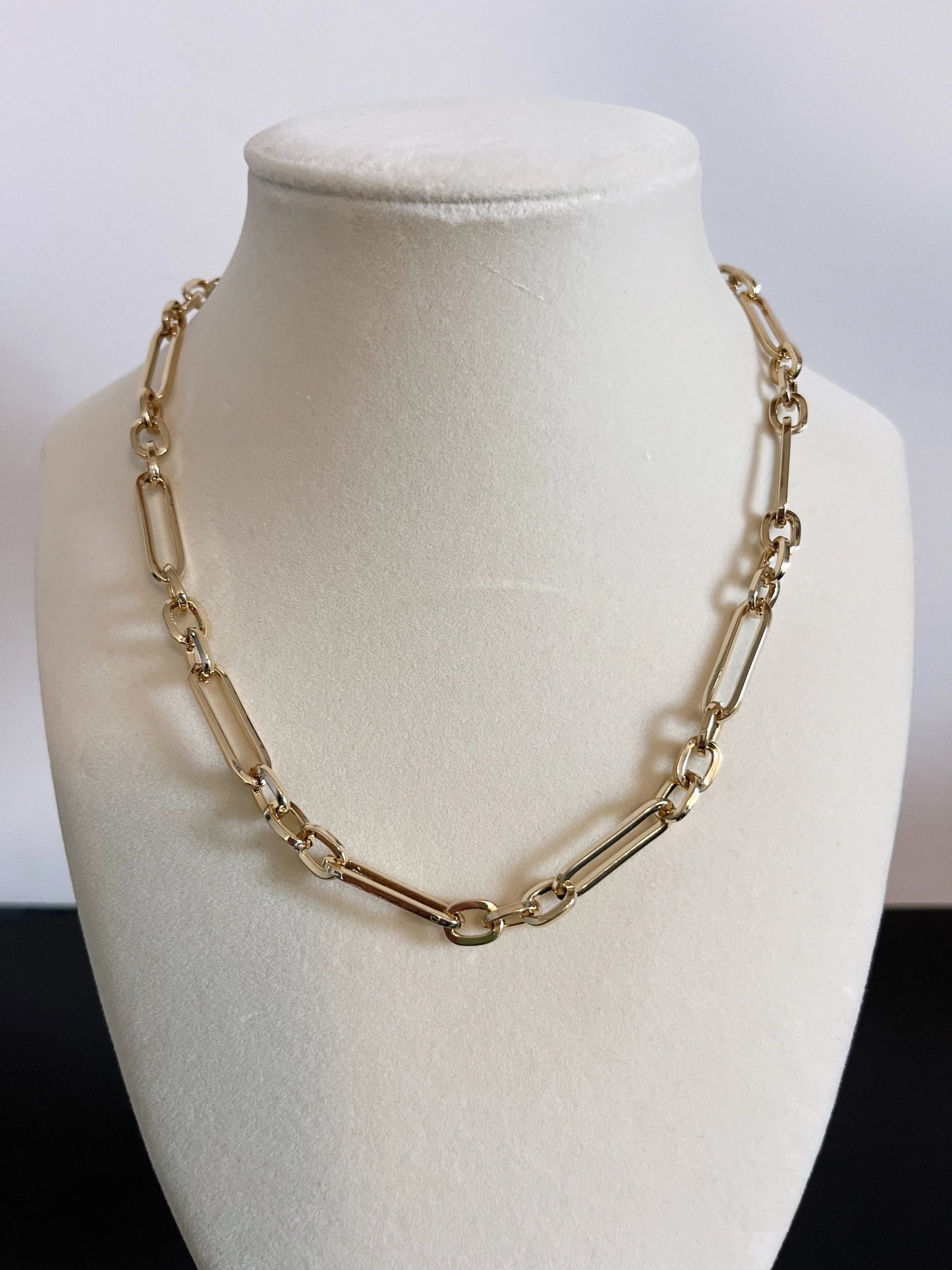 Elongated Heavyweight Paperclip Chain - Mila Rose Boutique, LLC