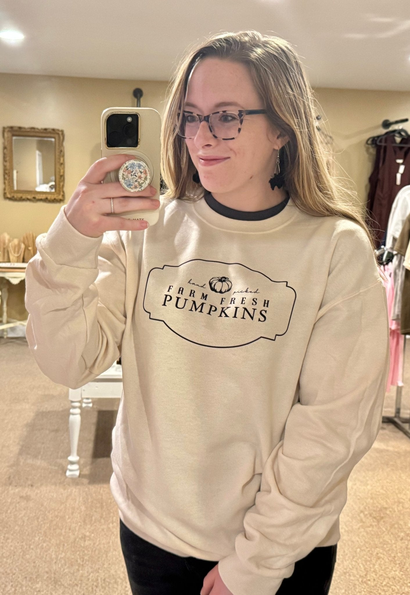 Farm Fresh Pumpkins Crewneck - Mila Rose Boutique, LLC