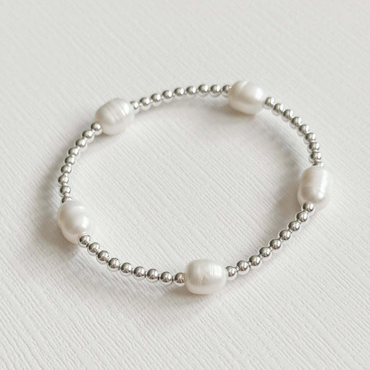 Freshwater Silver Bracelet - Mila Rose Boutique, LLCFreshwater Silver Bracelet