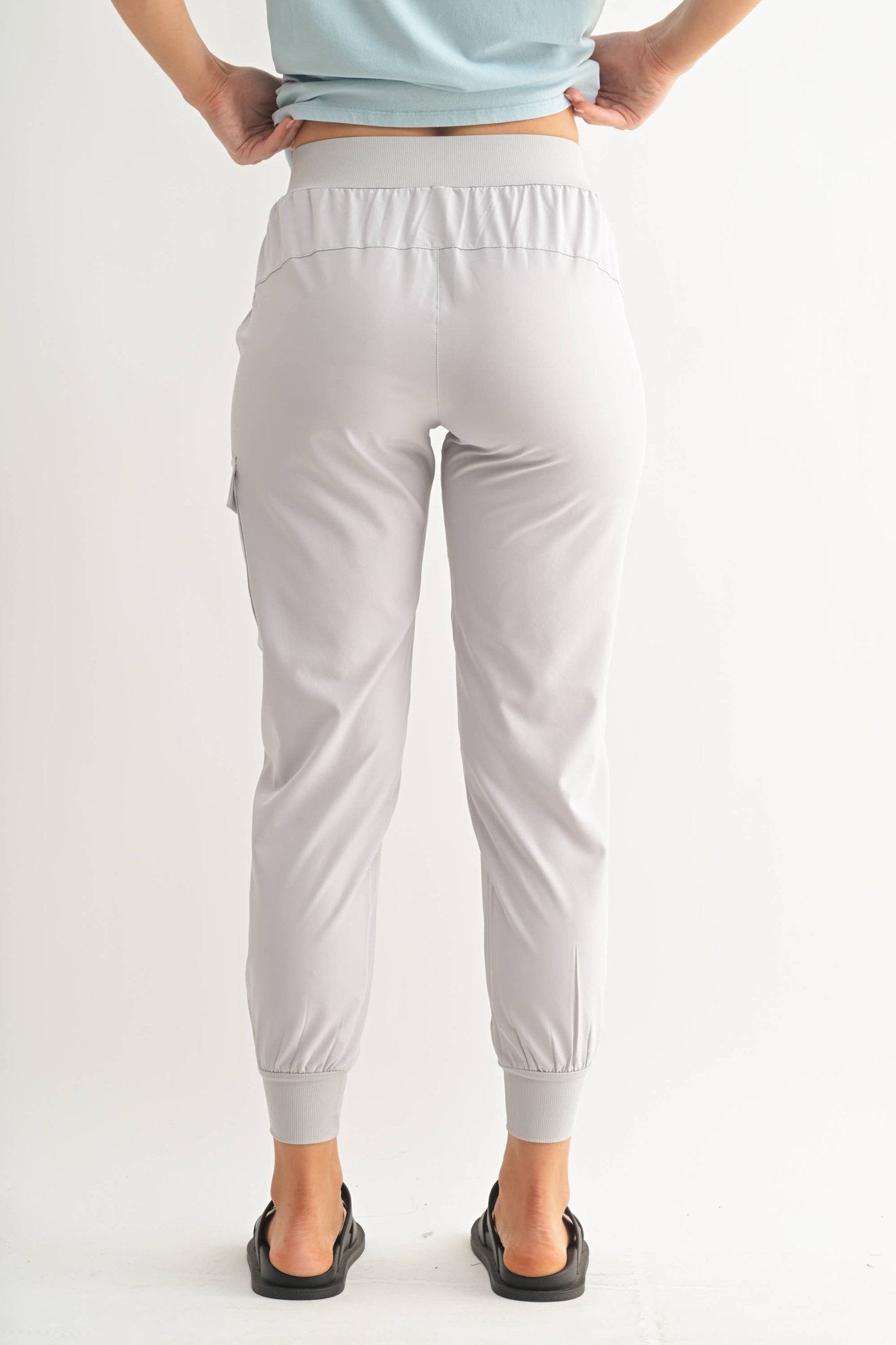 High - Waisted Capri Active Joggers: Black - Mila Rose Boutique, LLC