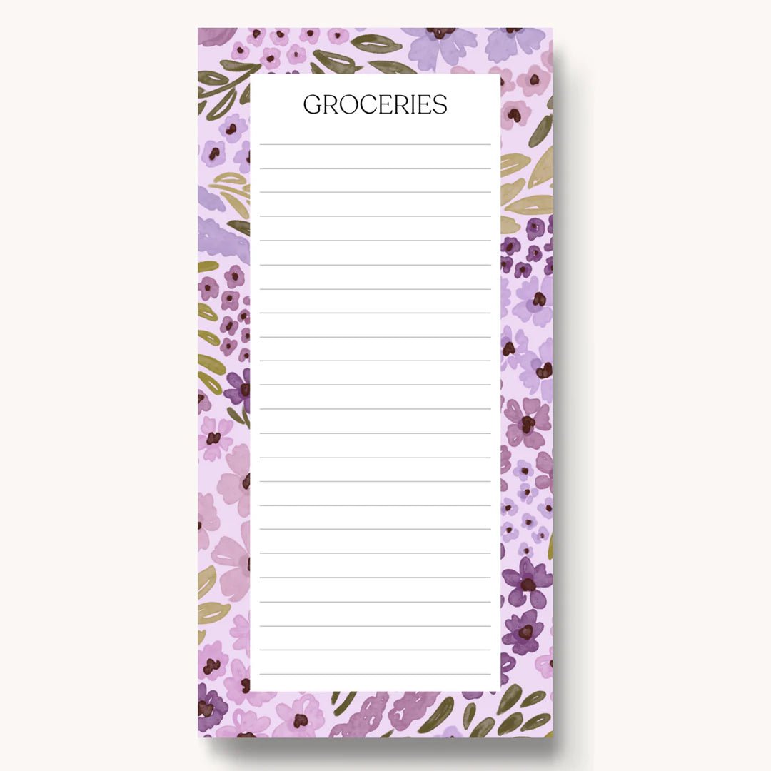 Lilac Magnetic Grocery Notepad - Mila Rose Boutique, LLC