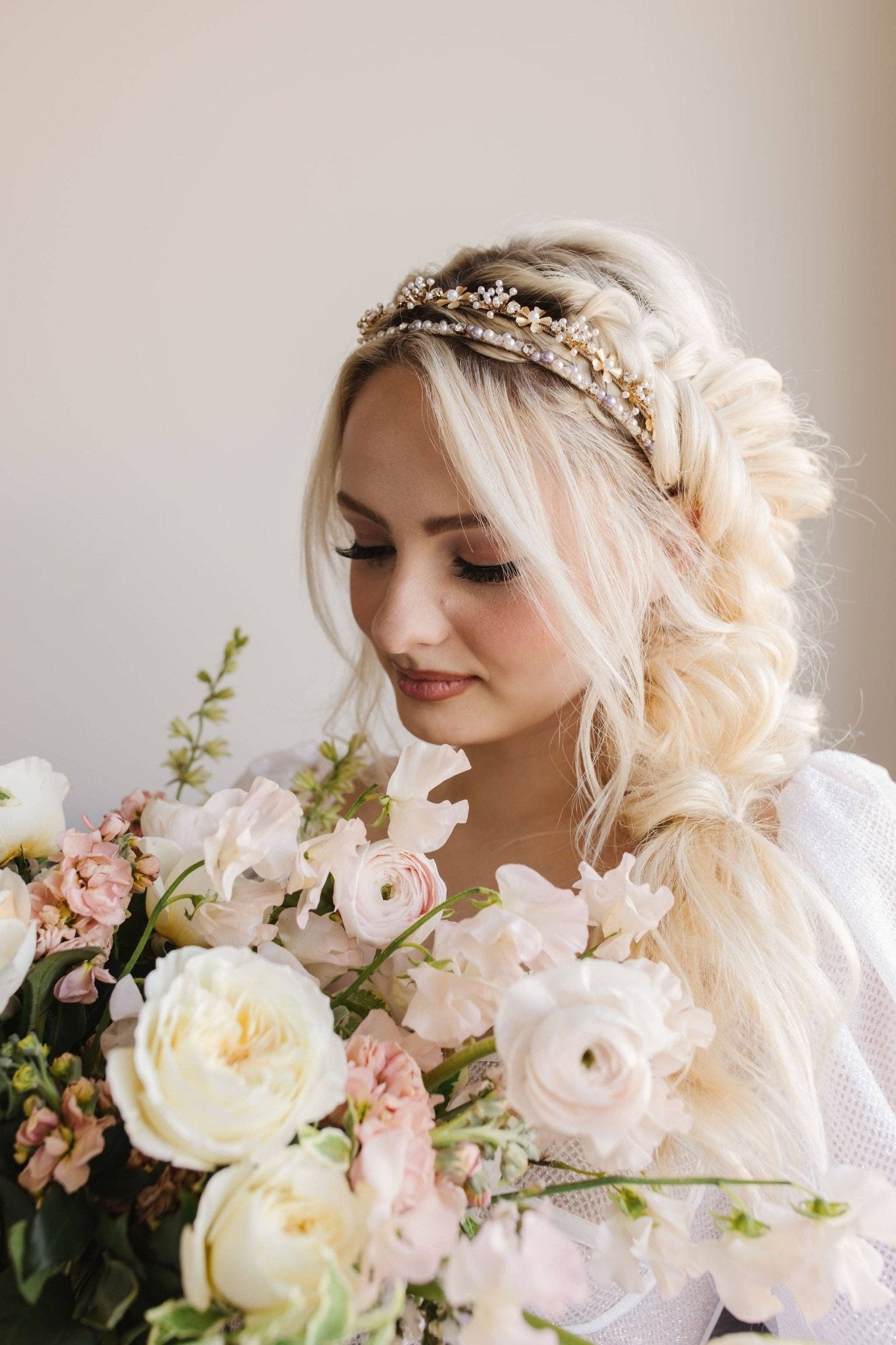 Madeline Headband: White - Mila Rose Boutique, LLC