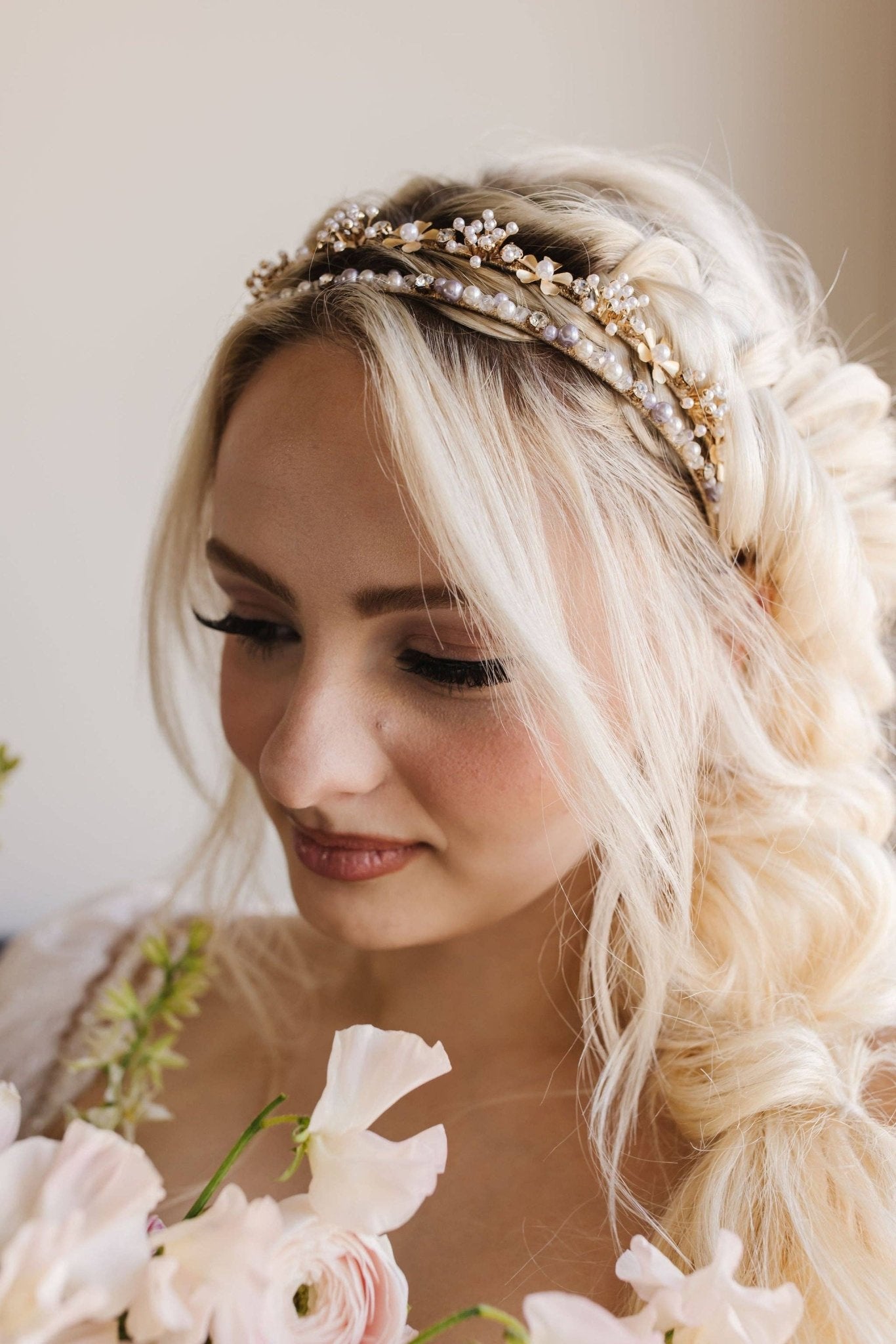 Madeline Headband: White - Mila Rose Boutique, LLC