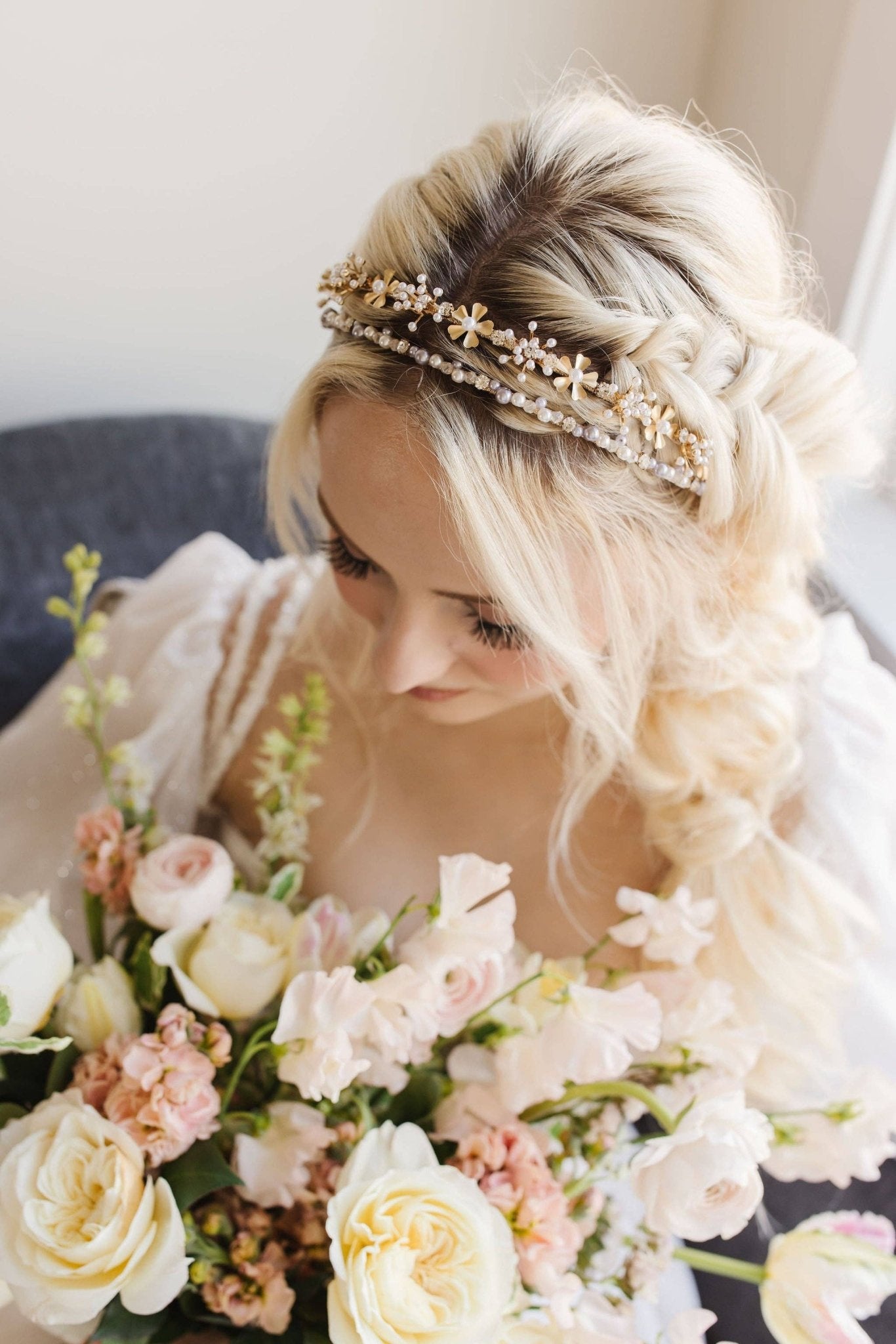 Madeline Headband: White - Mila Rose Boutique, LLC