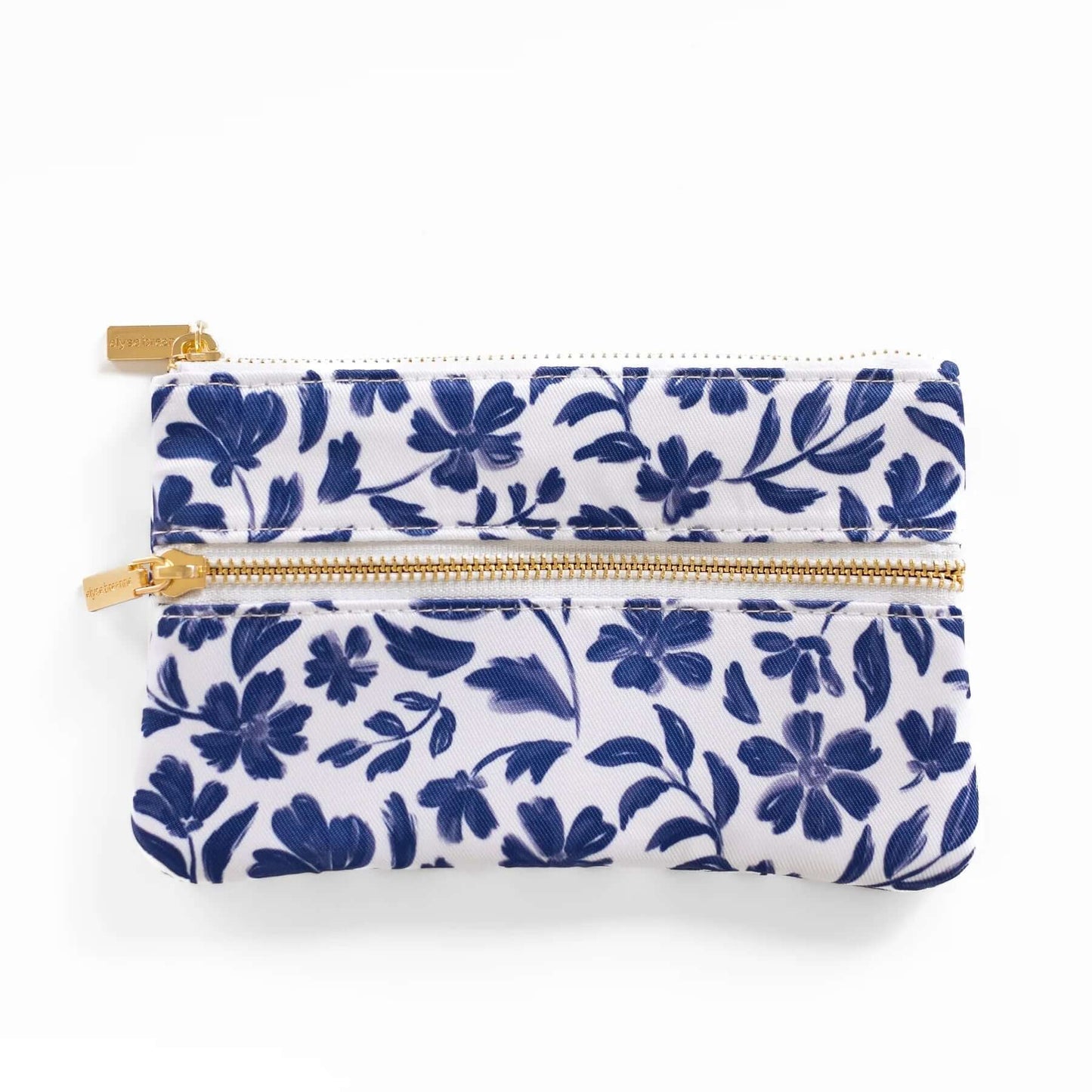 Pencil Pouch: Porcelain Floral - Mila Rose Boutique, LLCPencil Pouch: Porcelain Floral
