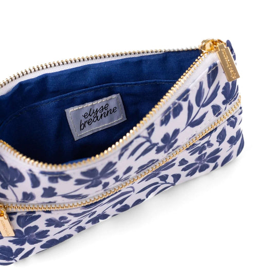 Pencil Pouch: Porcelain Floral - Mila Rose Boutique, LLCPencil Pouch: Porcelain Floral