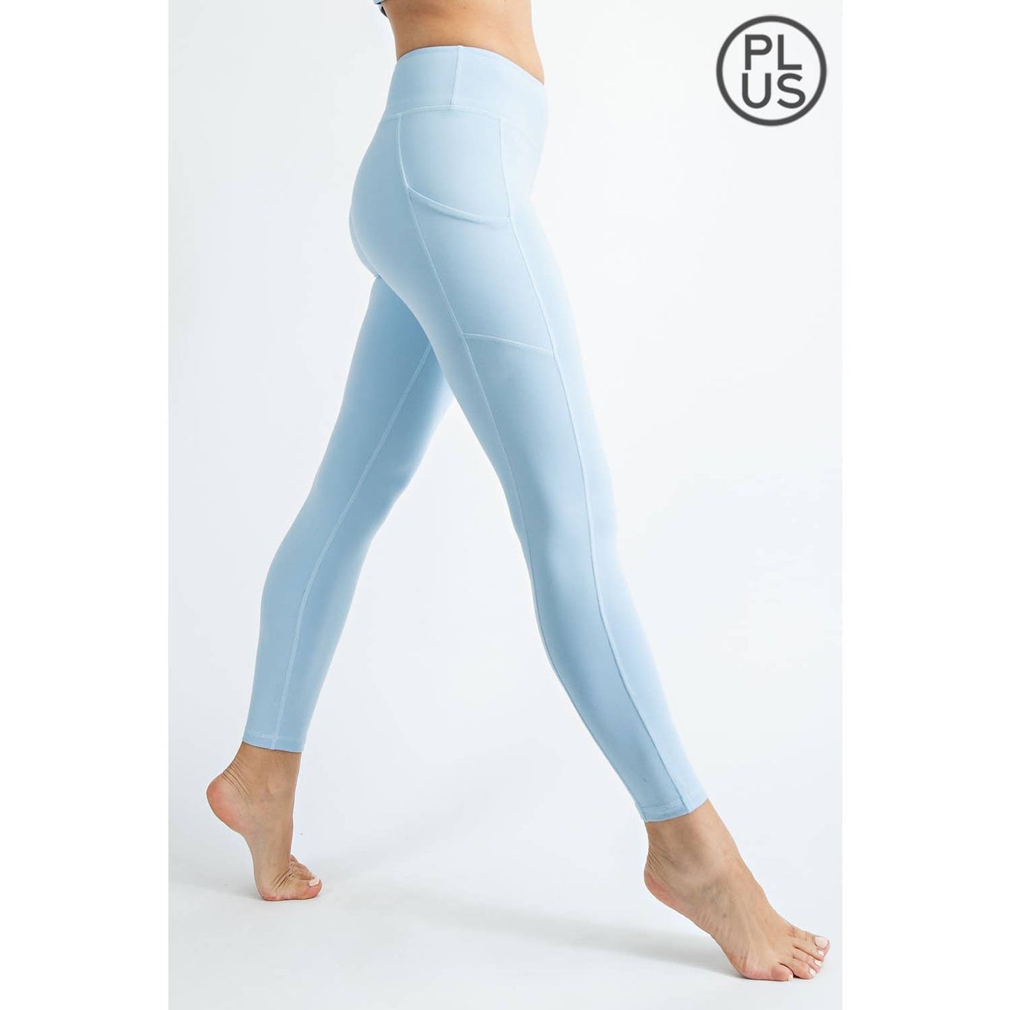 PLUS SIZE BUTTER BASIC LEGGINGS WITH POCKETS: Burgundy / 1X - Mila Rose Boutique, LLC