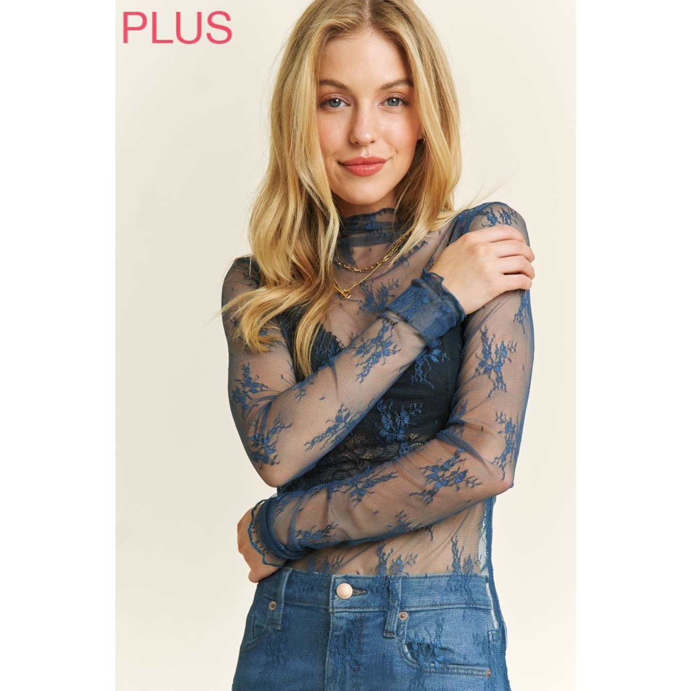 Plus White Sheer Lace Top - Mila Rose Boutique, LLC