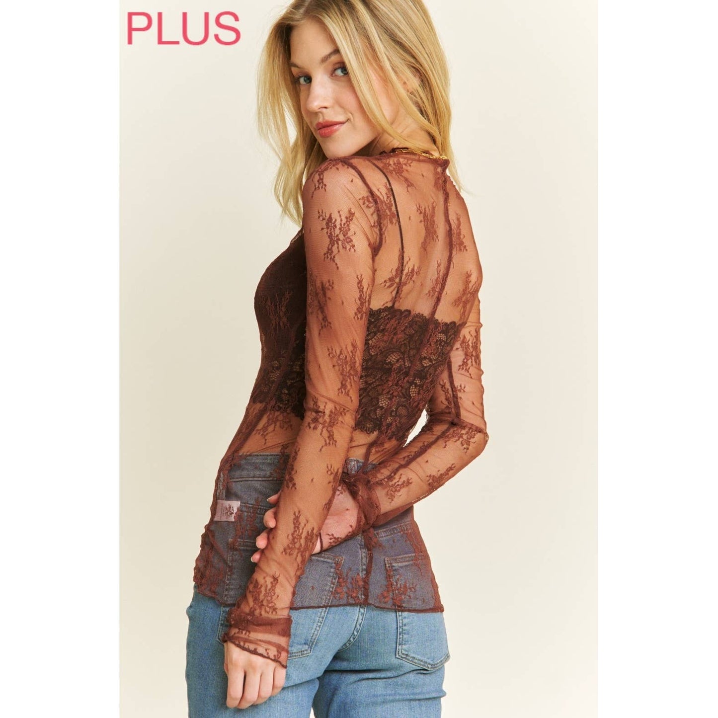 Plus White Sheer Lace Top - Mila Rose Boutique, LLC