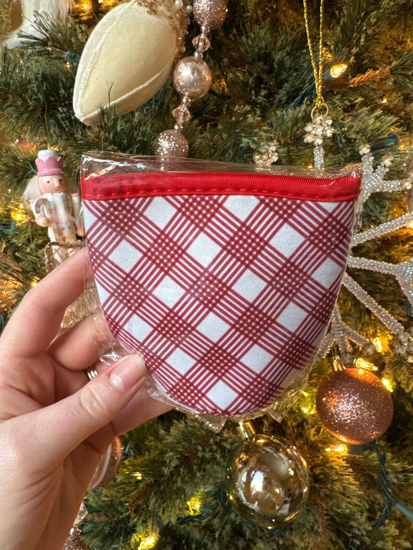 Red Plaid Drink Sleeve - Mila Rose Boutique, LLC