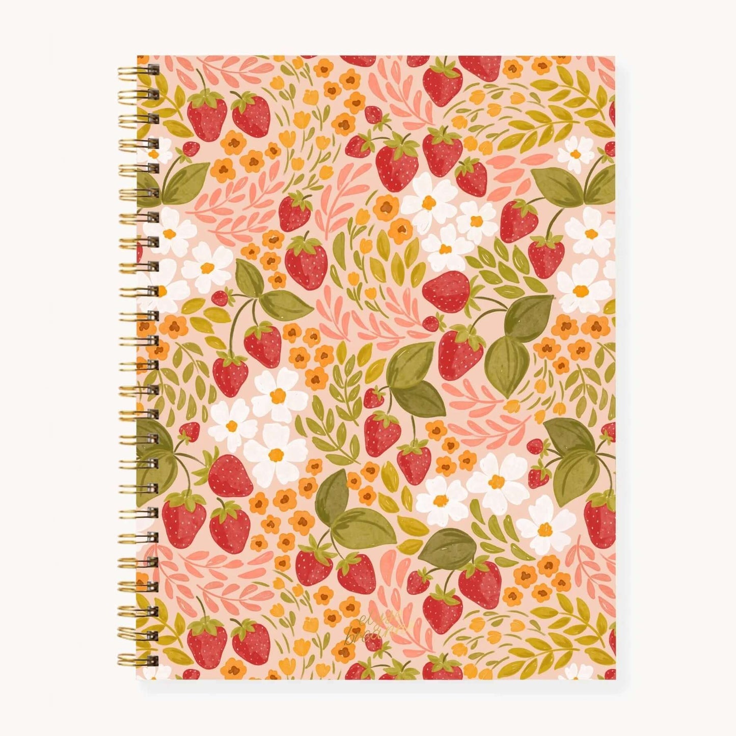 Softcover Spiral Notebook: Strawberry Patch - Mila Rose Boutique, LLCSoftcover Spiral Notebook: Strawberry Patch