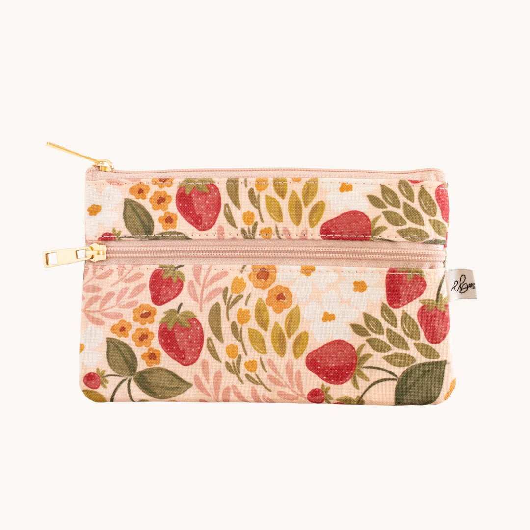 Strawberry Fields Pencil Pouch - Mila Rose Boutique, LLC