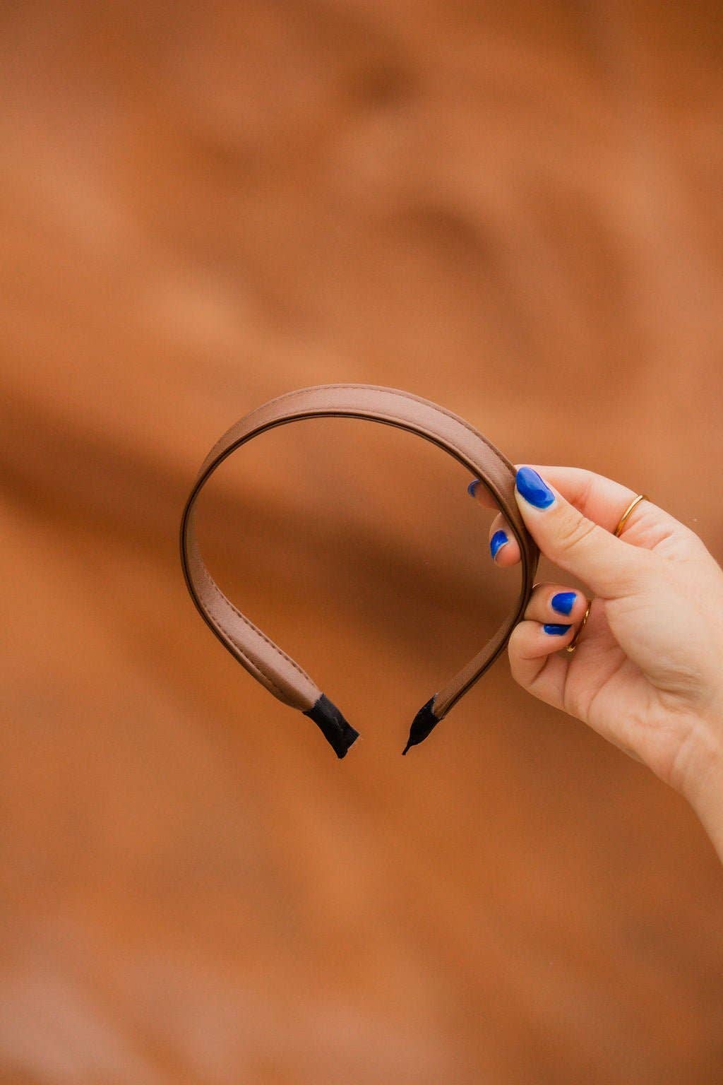 Thin Brown Leather Headband - Mila Rose Boutique, LLC