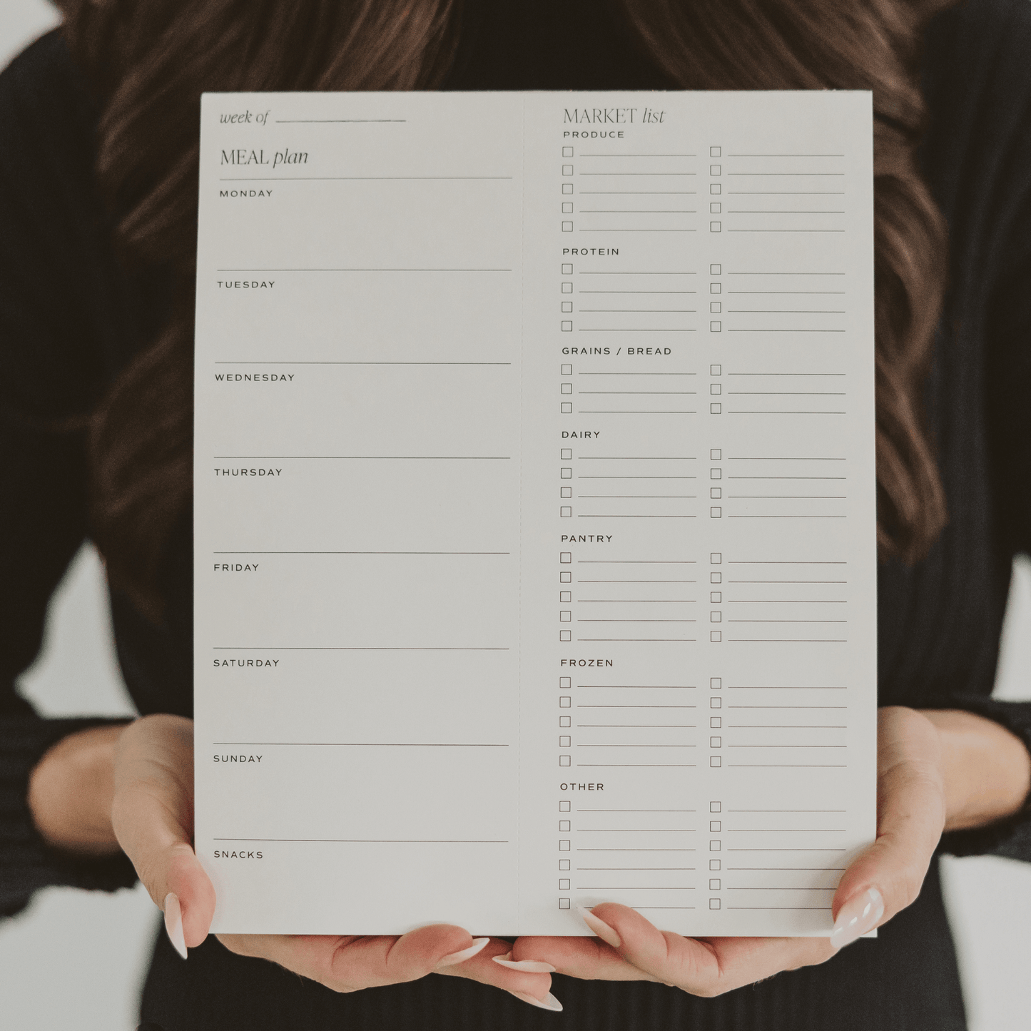 Weekly Meal Planner & Grocery Pad - Mila Rose Boutique, LLCWeekly Meal Planner & Grocery Pad