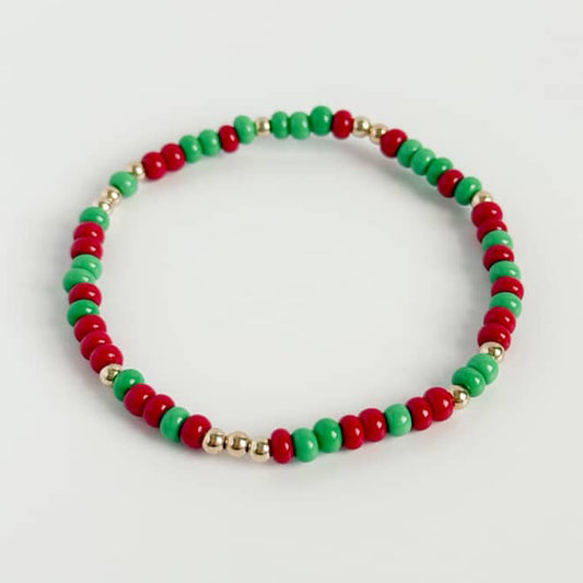 Retro Christmas Confetti Bracelet