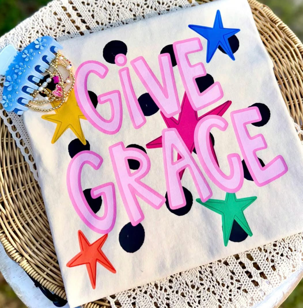 Give Grace Polka Dot Tee