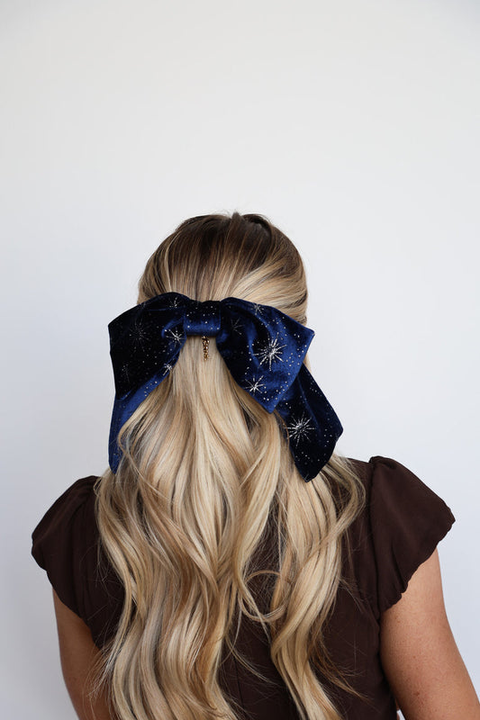 Velvet Holiday Hair Bow