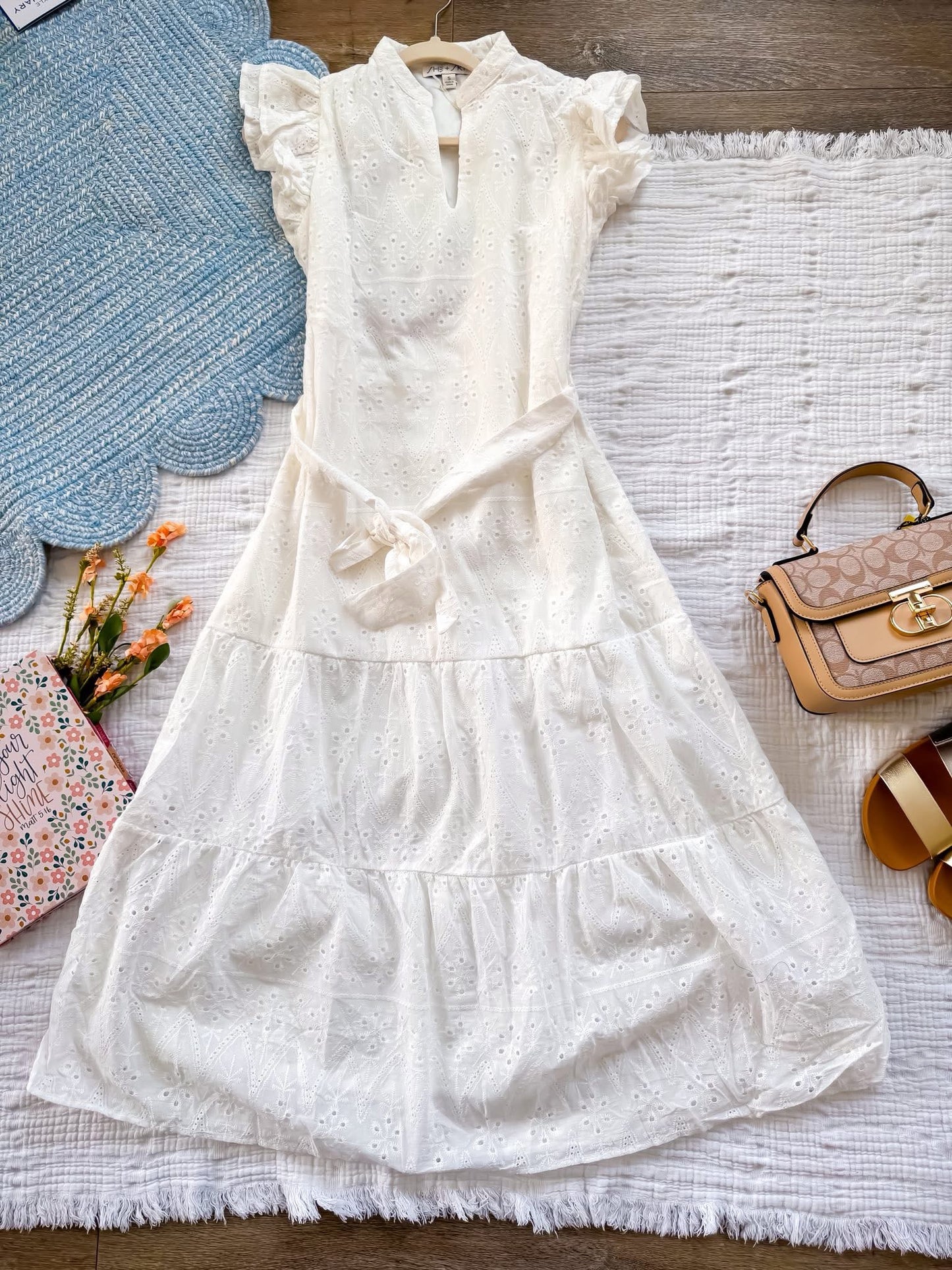 Eyelet Maxi Dress