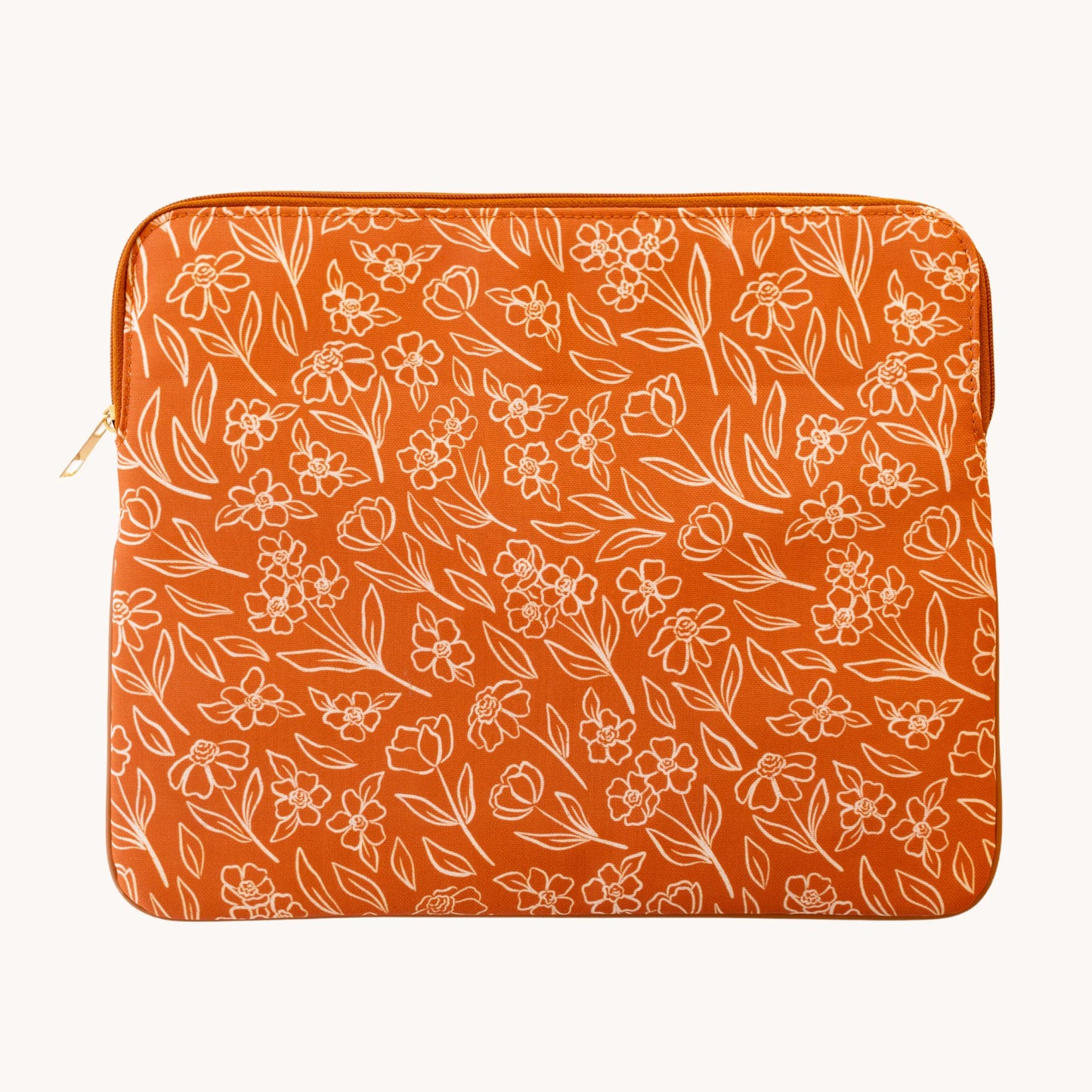 Terracotta Floral Laptop Sleeve 13"