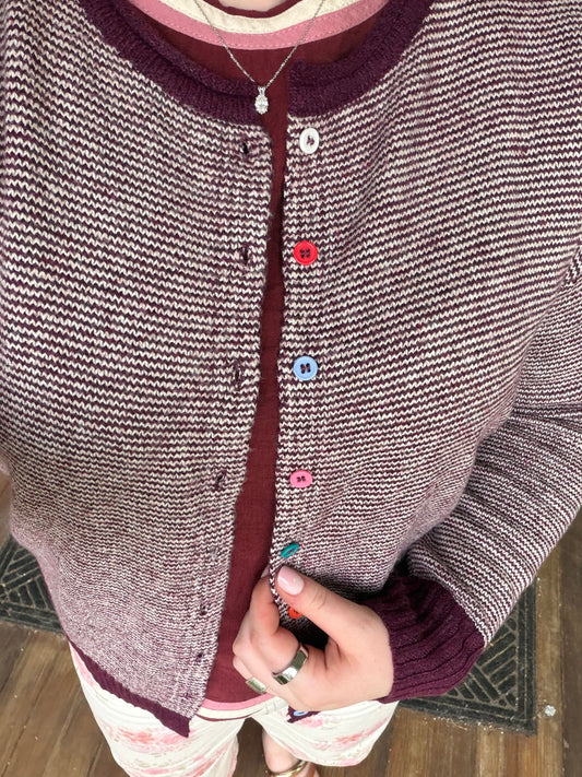 Jane Striped Cardigan