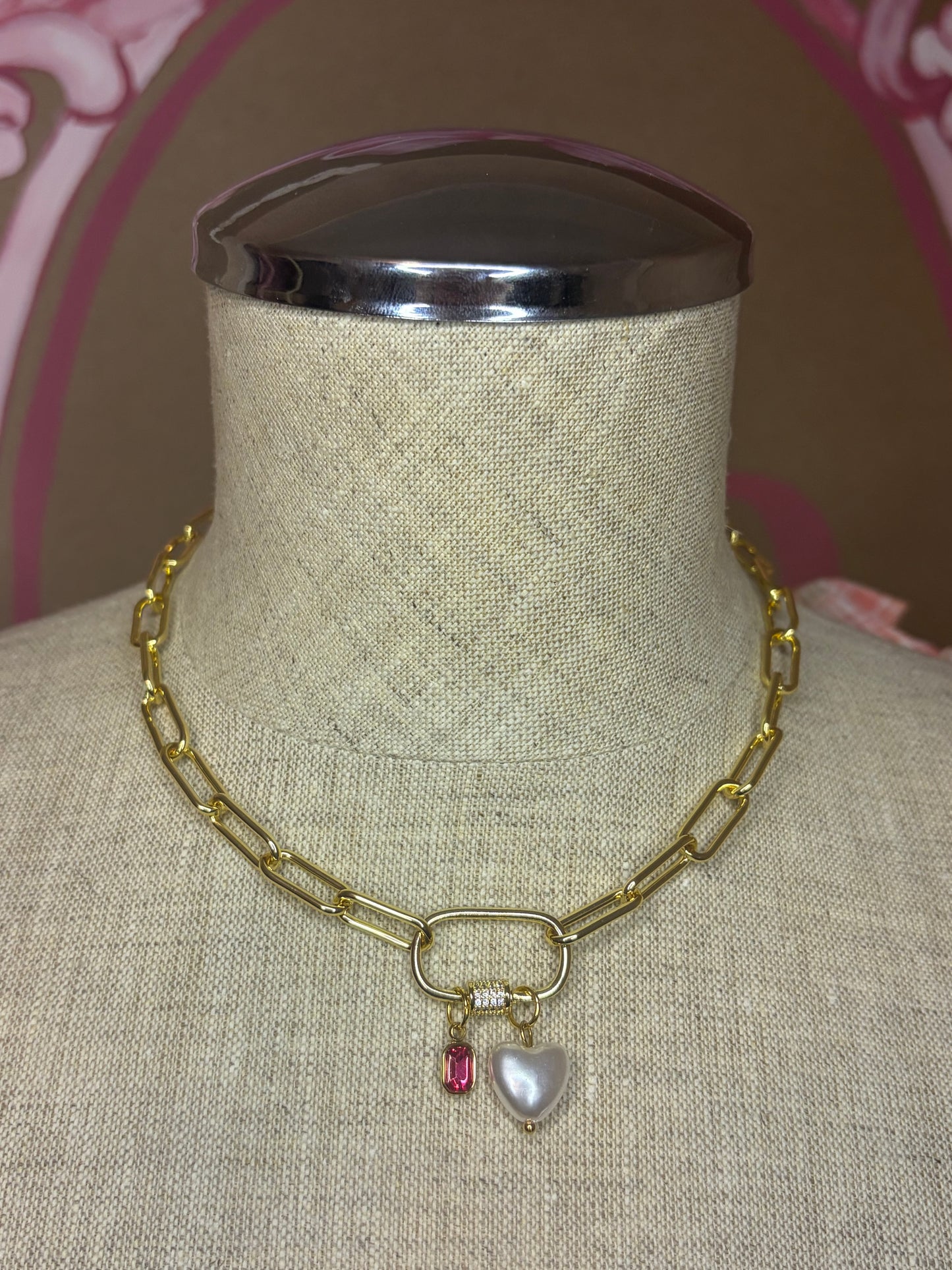 Gold Plated Charm Necklace