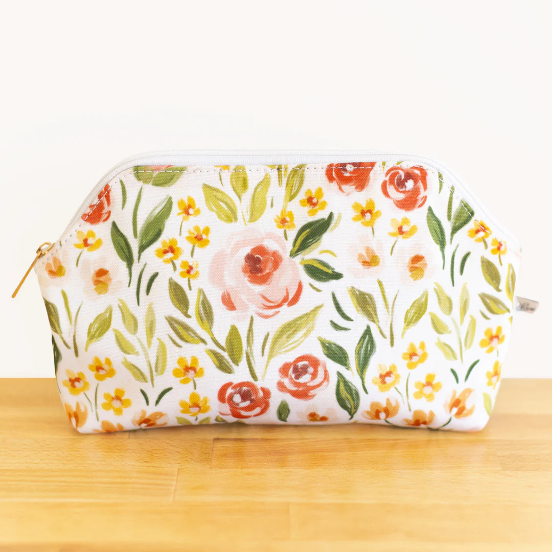 Spring Garden Makeup Bag