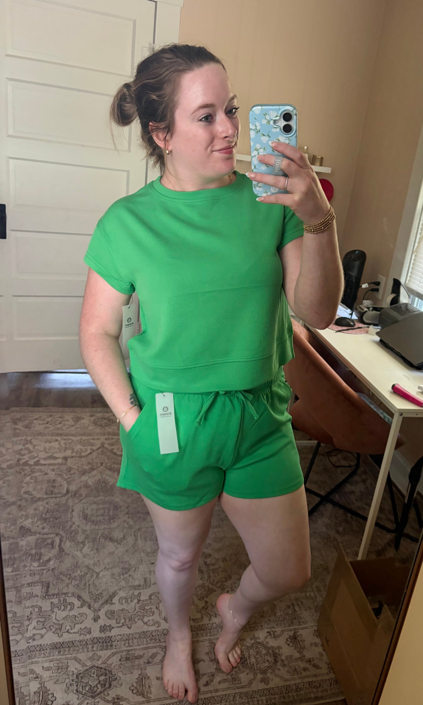 Green Ribbed Scuba Set
