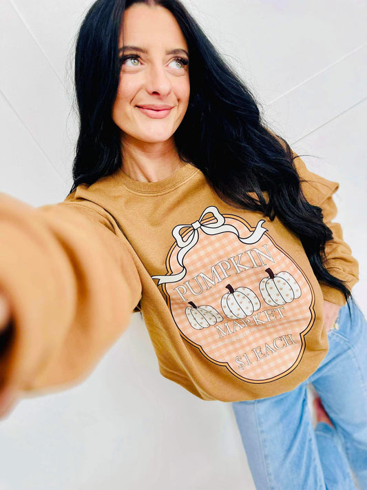 Fall Pumpkin Graphic Crewneck **PREORDER**
