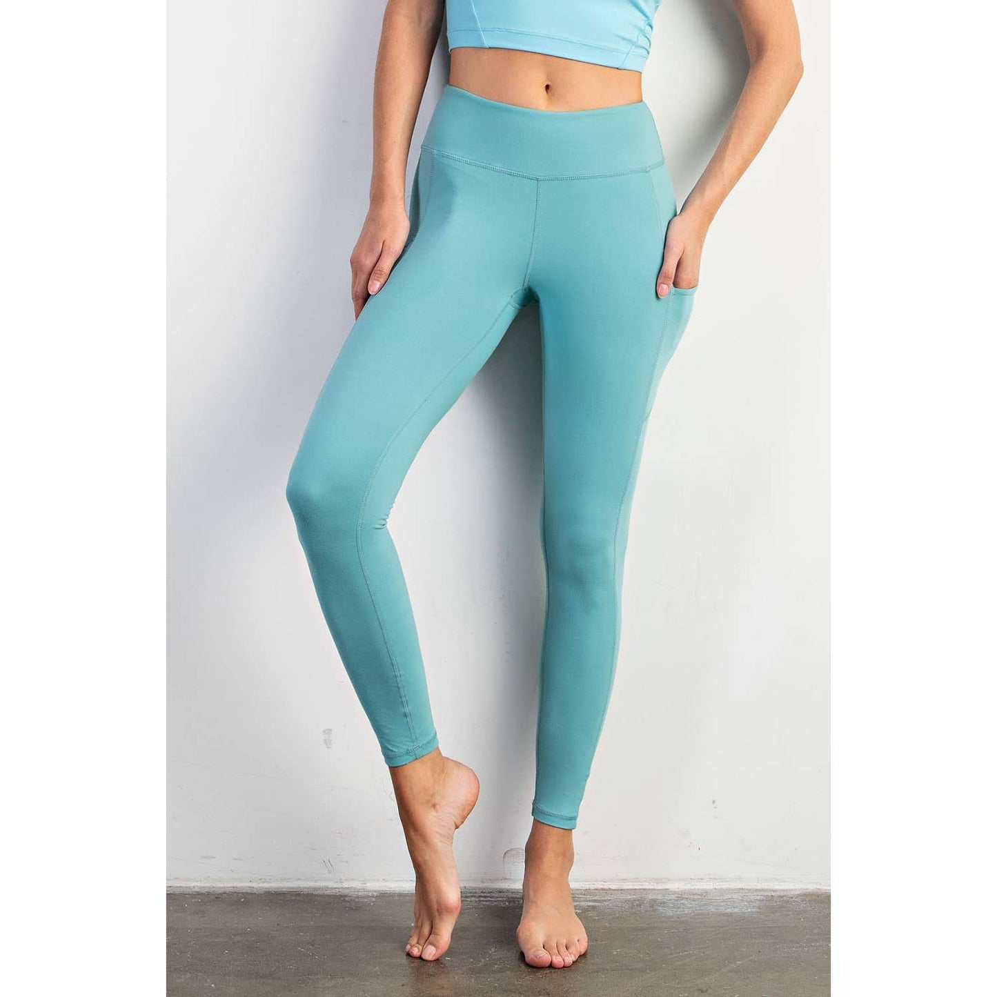 BUTTER BASIC LEGGING WITH POCKETS: Java / L