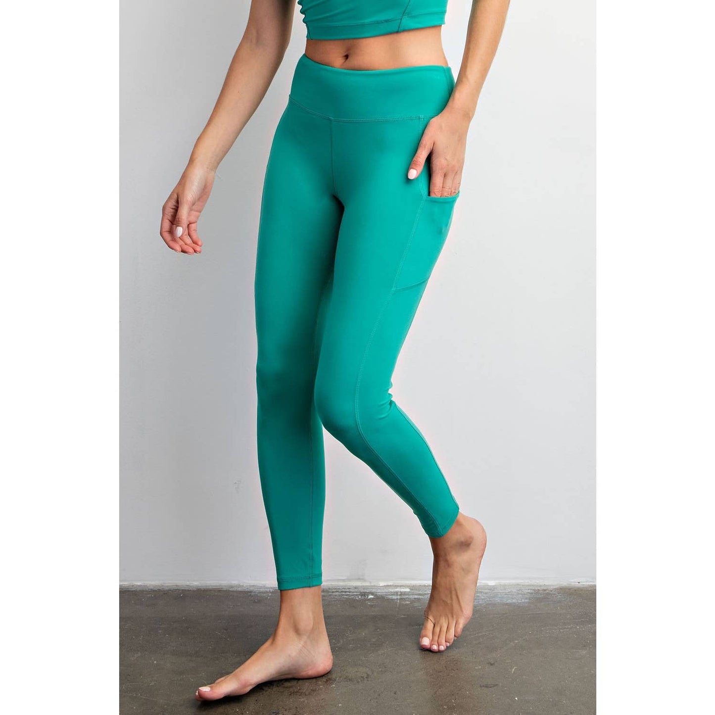 BUTTER BASIC LEGGING WITH POCKETS: Java / L