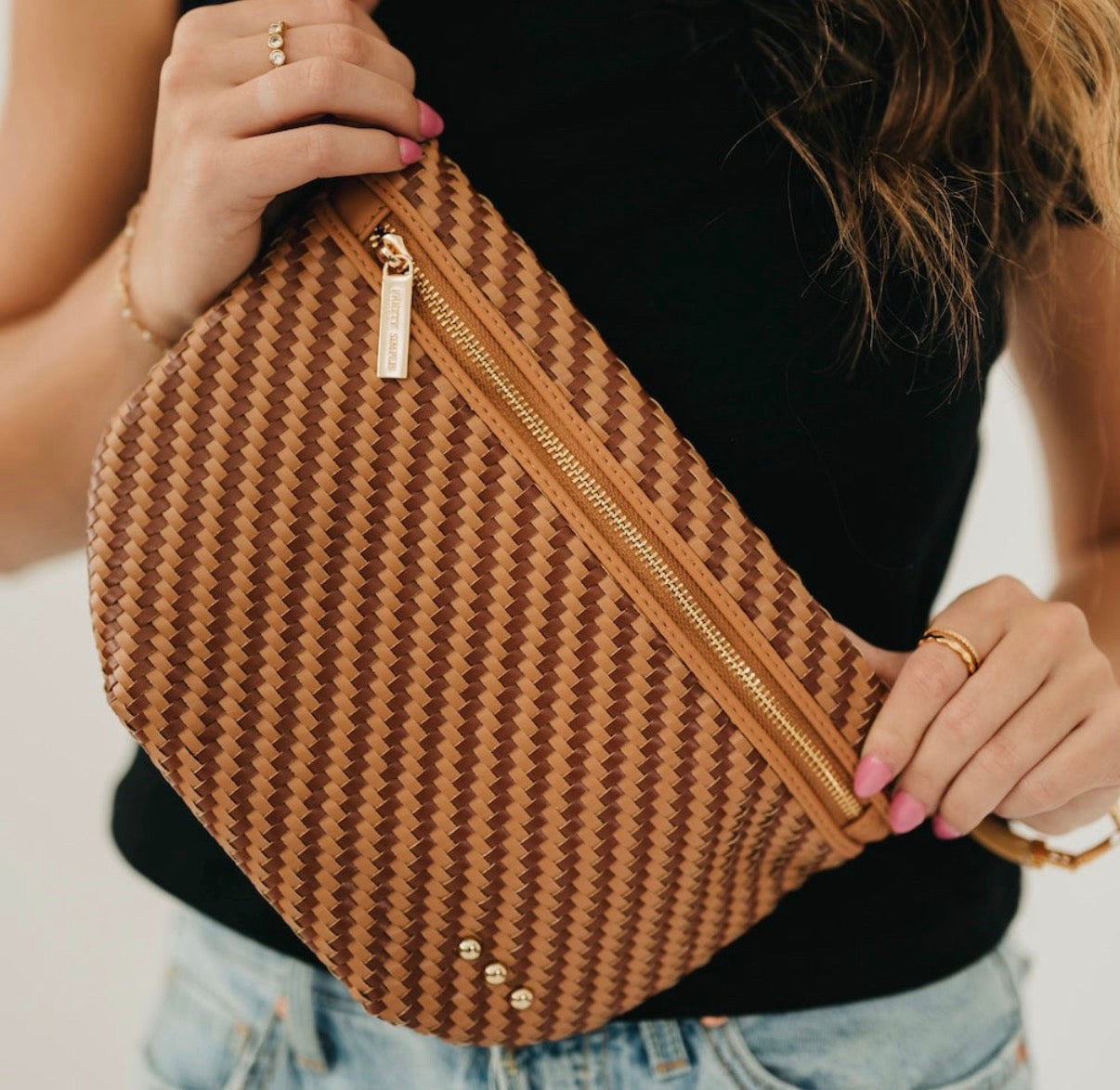 Westlyn Diagonal Checkered Bum Bag