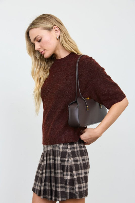 Burgundy Cozy Knit Sweater