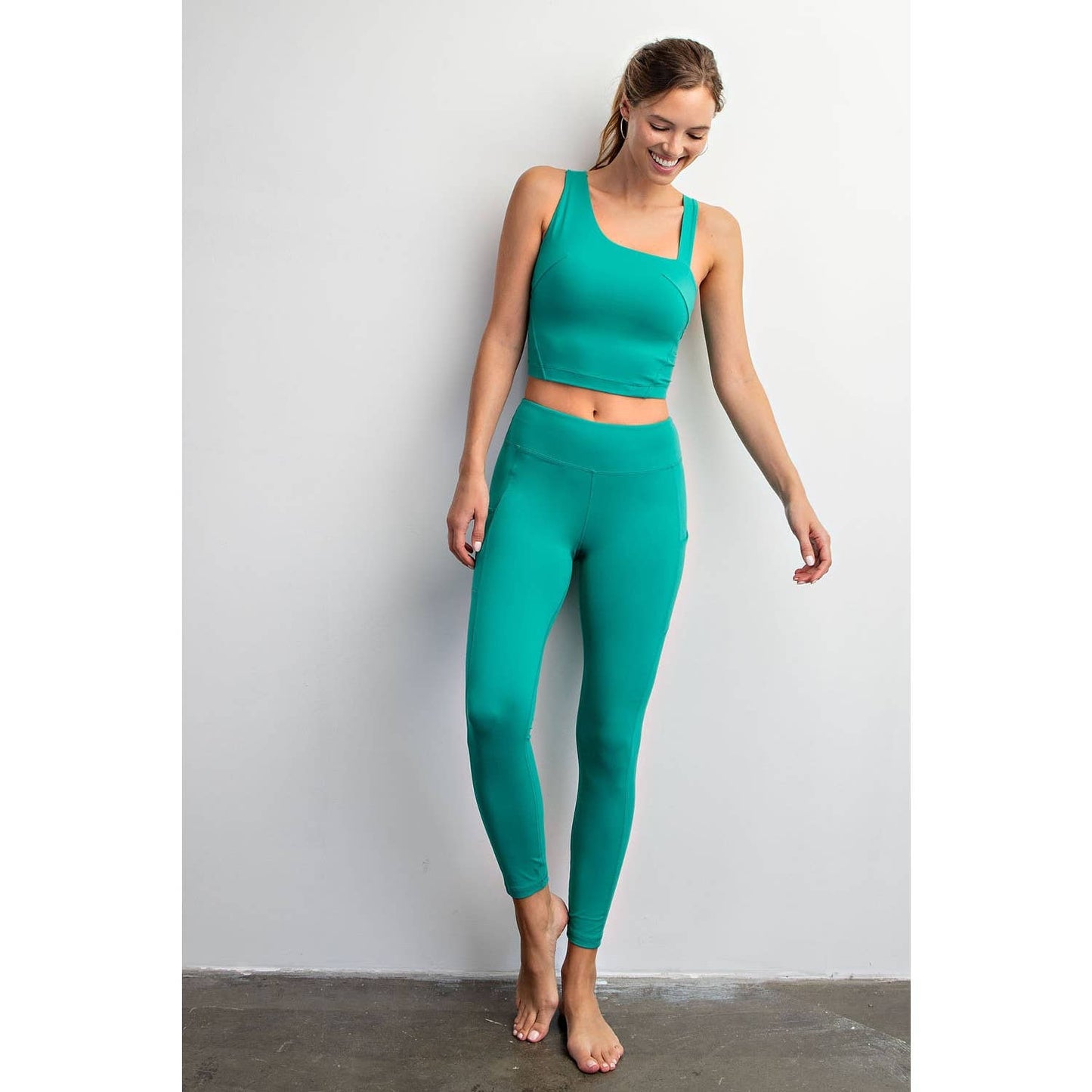 BUTTER BASIC LEGGING WITH POCKETS: Java / L