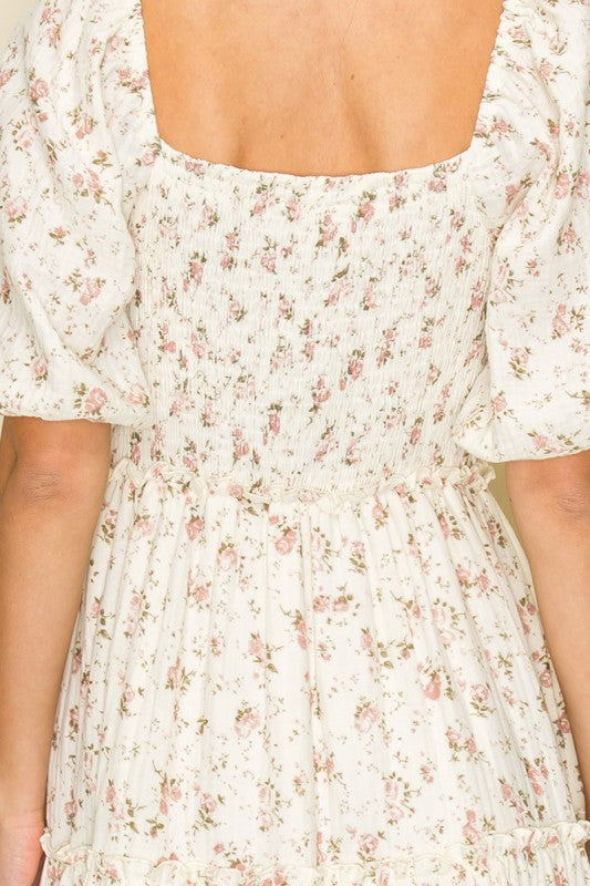 Hattie Rose Smocked Midi Dress