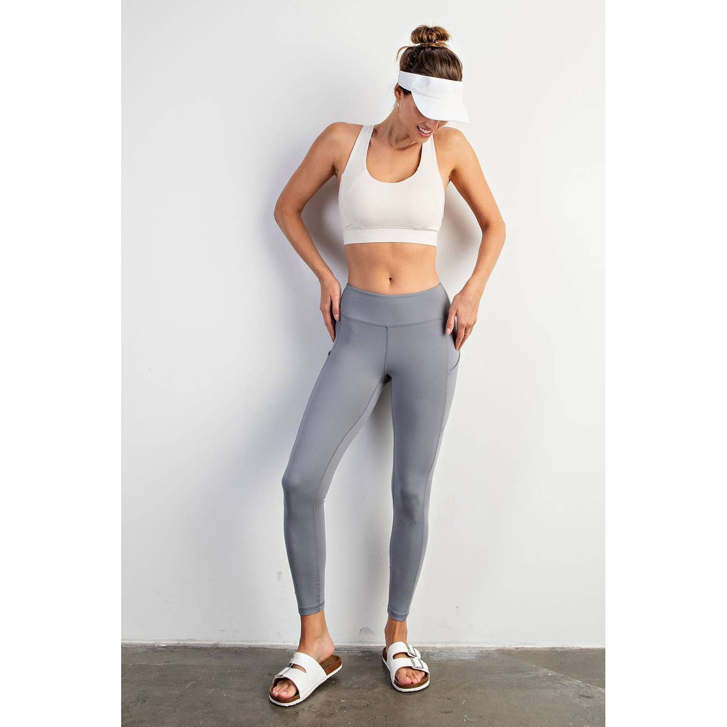 BUTTER BASIC LEGGING WITH POCKETS: Java / L