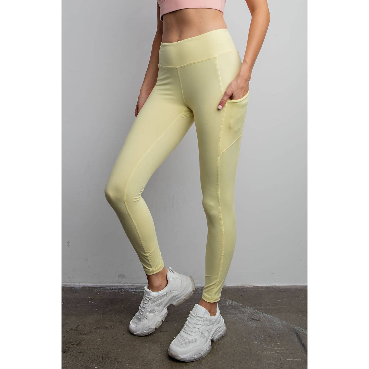 BUTTER BASIC LEGGING WITH POCKETS: Java / L