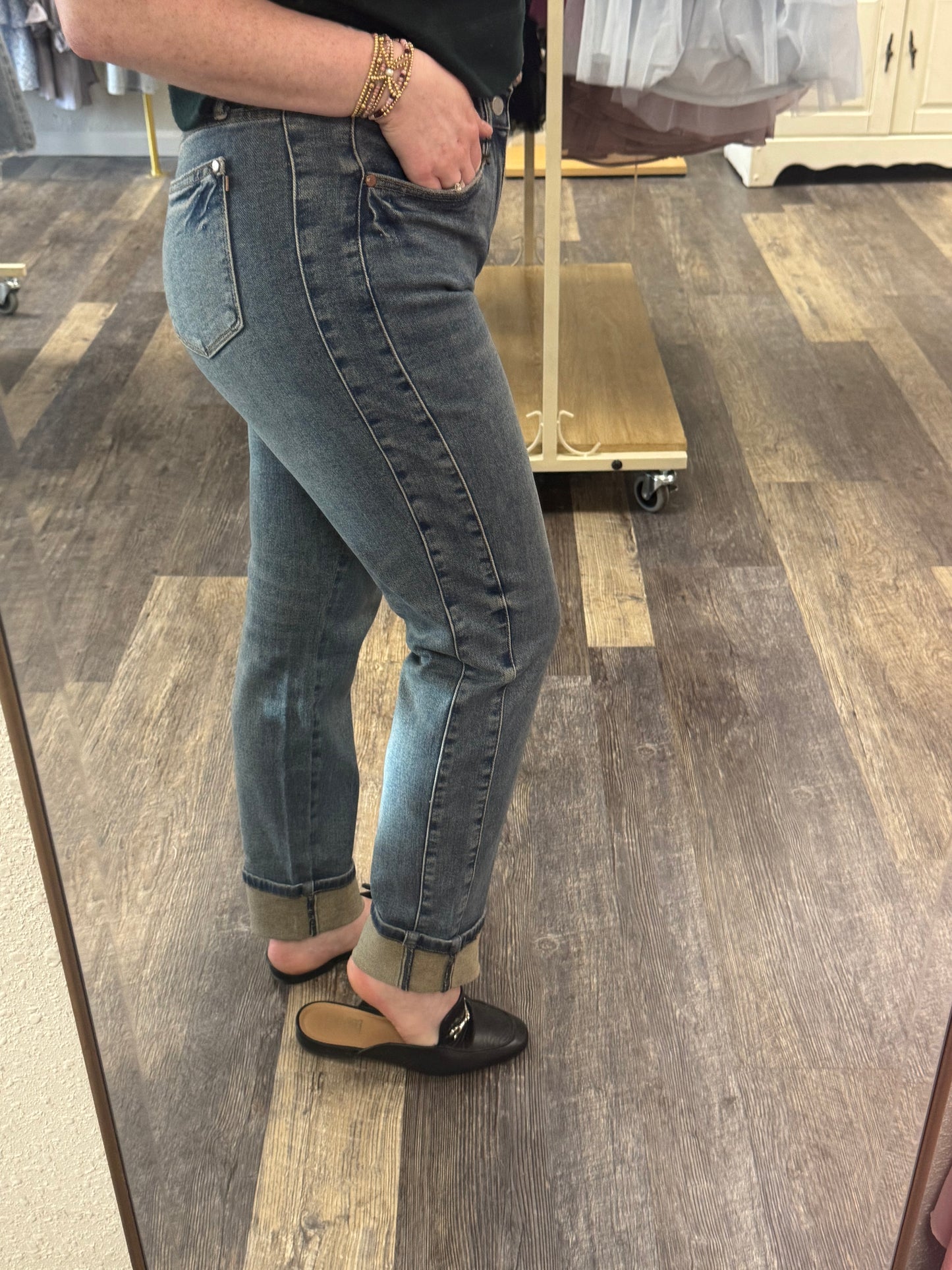 JB Vintage Wash Boyfriend Jean