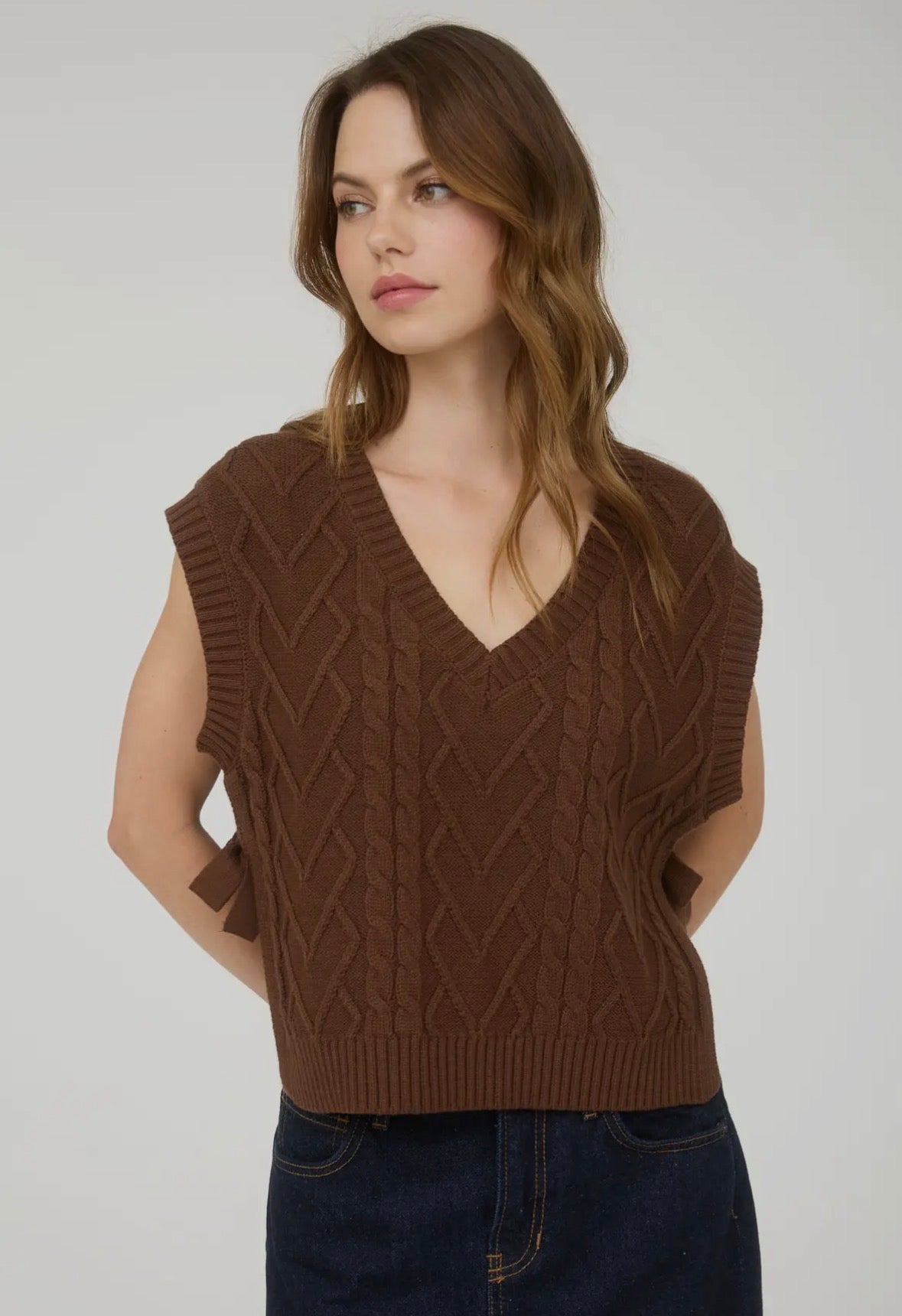 Brown Sweater Vest